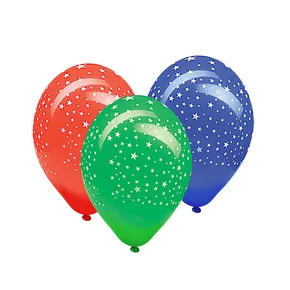 Nafukovacie balóniky WIMEX Hviezdy L, 30 cm, mix farieb, 5 ks